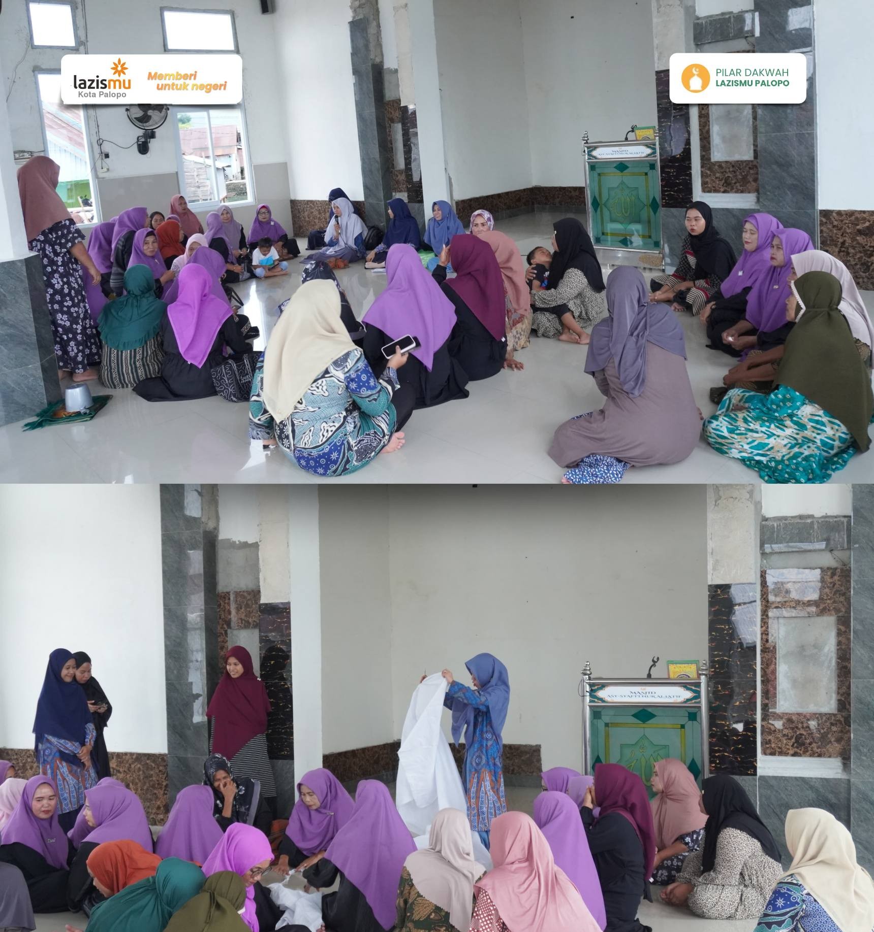 Pengajian rutin kampung Sang Surya binaan VI Lazismu Palopo bersama Ustadzah Dr. Amriani, S.Pd.I., M.Pd.I. dengan tema "Tata Cara Penyelenggaraan Jenazahnya".